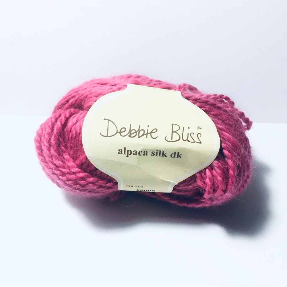 Debbie Bliss Alpaca Silk DK Yarn Color 26006 Lot 60847 105m 50g Pink